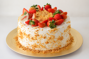 Bolo Mil Folhas Com Morango