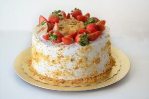 Bolo Mil Folhas Com Morango